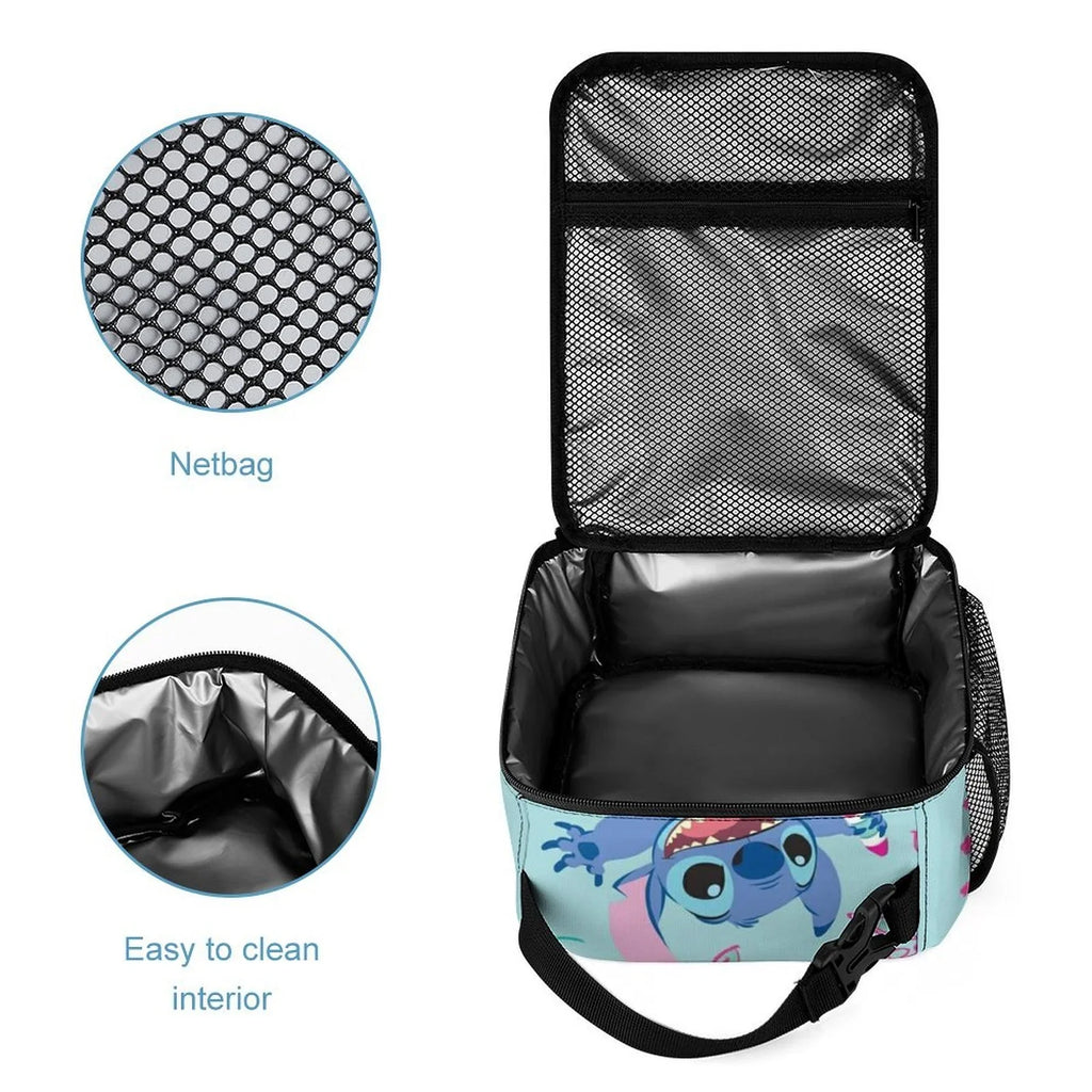 Kids Thermal Adult Lilo Boys Portable Bag Handbag Tote School Bento Stitch Insulated Girls For Happy Bag Office Lunch Cooler