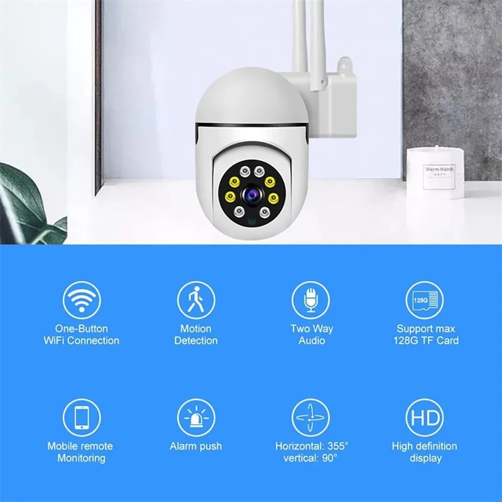 Color Camera,5G WiFi Detection Home Audio,Waterproof Video Activity Security Night Outdoor 3MP Security Cameras Camera,Motion Vision,2-Way GeCam 355°PTZ Alert,Spotlight