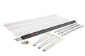 Fast Garage Shelf 9-Piece Storage Kit, Track Rubbermaid Starter Track Wire Steel System