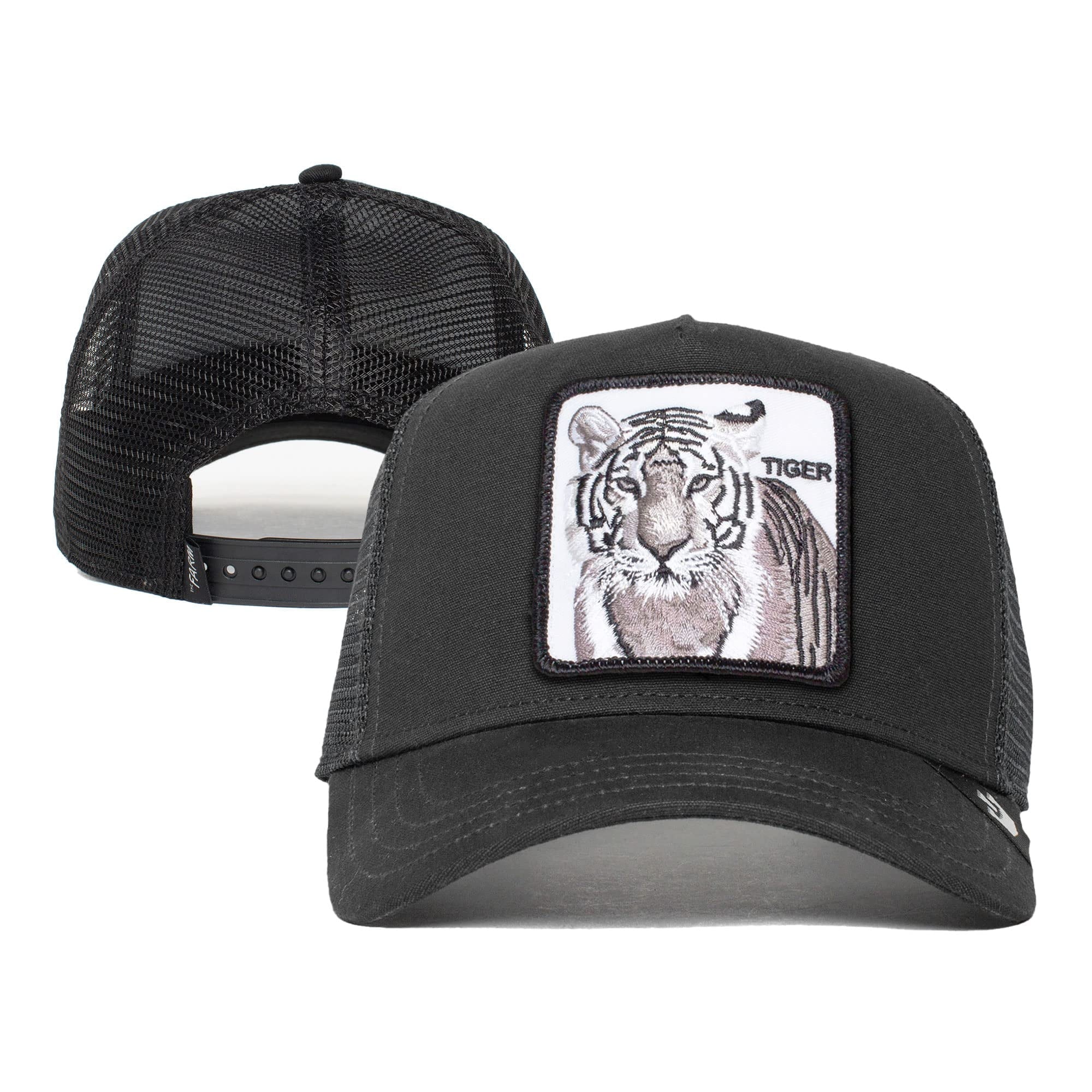 Hat, Original Size Unisex Adjustable Farm One Trucker (White Black Snapback Bros. The Goorin Tiger),