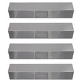 Tamer, 4-Pack Grill Flavorizer Shield BBQ 810-8410-F Deflector, Tent Bar, for Steel 15" - Vaporizer Cover Replacement Charmglow Barbeque Burner Heat Plate Parts Bar, Stainless Guard, Flame Compatible