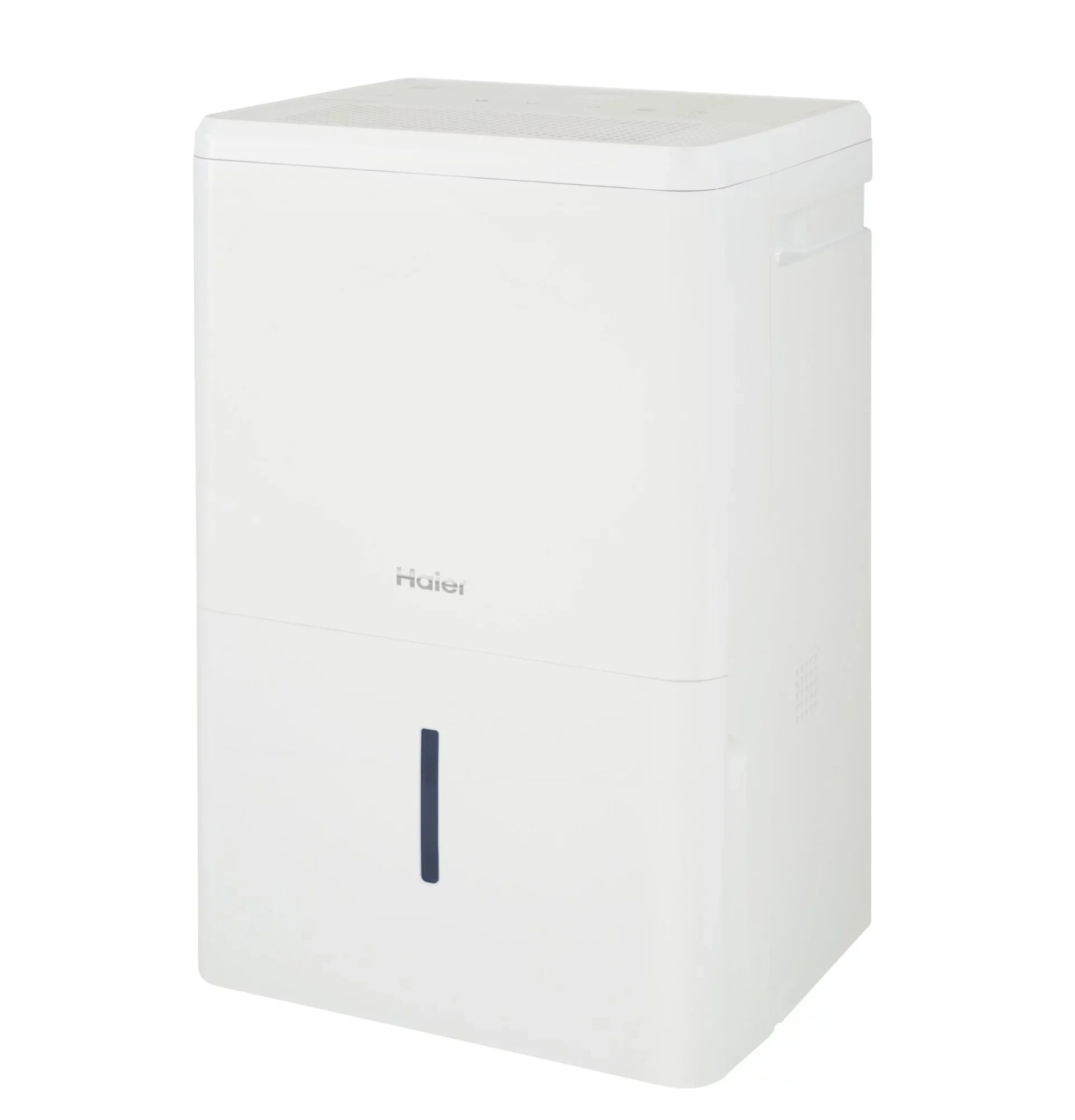 3-Speed Controls (Refurbished) Digital Restored QDHR50LZ Dehumidifier, 50-Pint White Portable Haier LED