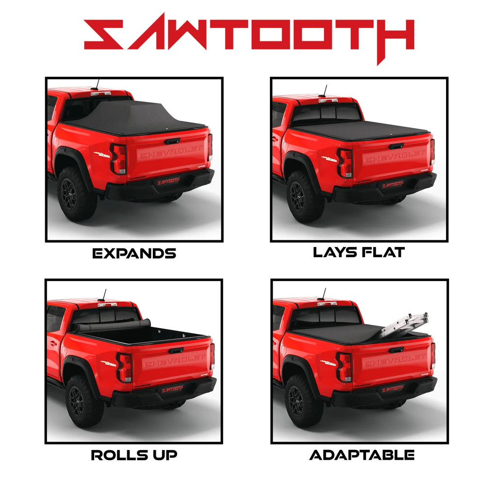 Cover 1500, Sawtooth 3500 Ram Expandable 5'-7" Tonneau with 2500, Bed | Compatible 2019-Present |