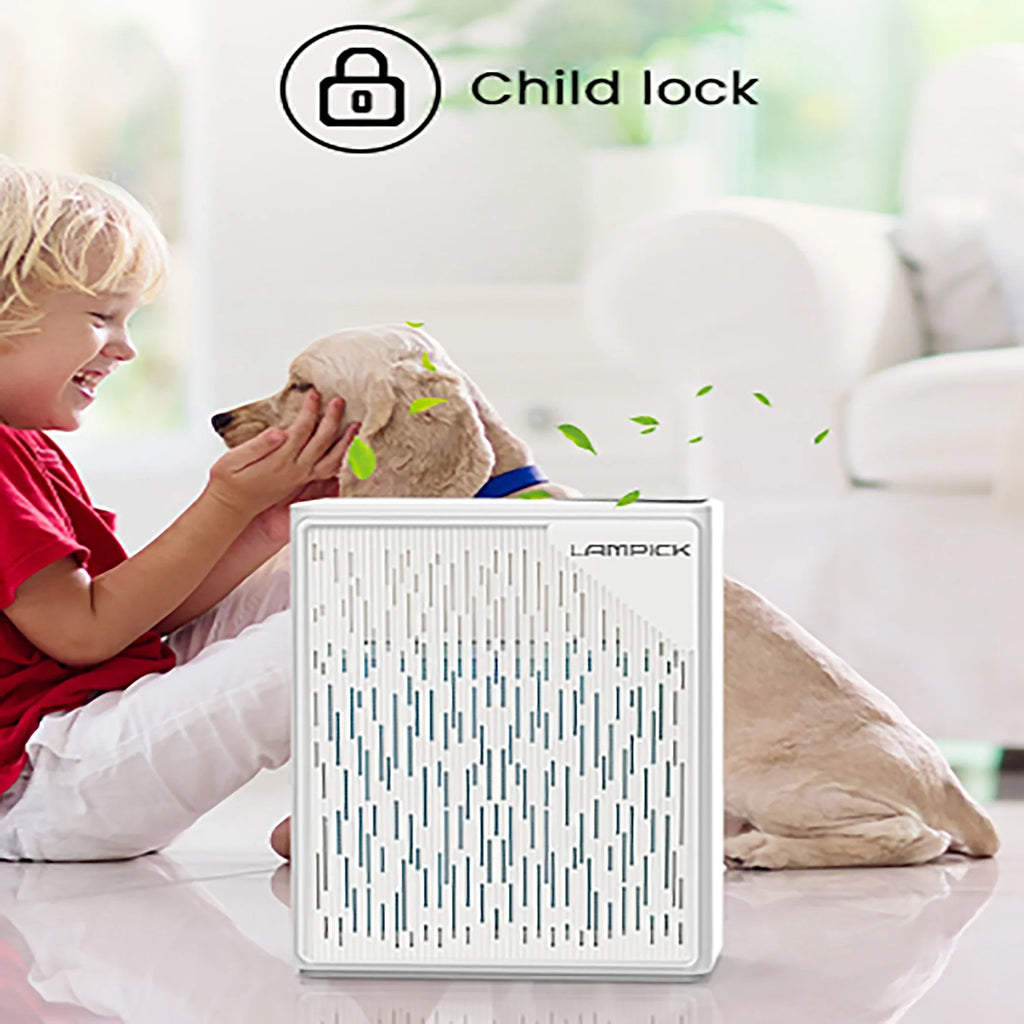 HEPA 99.97% 1076 LAMPICK up Pet Cleaner to Purifier Sq Filter, Air with ft, Remove Smoke Air Hair of