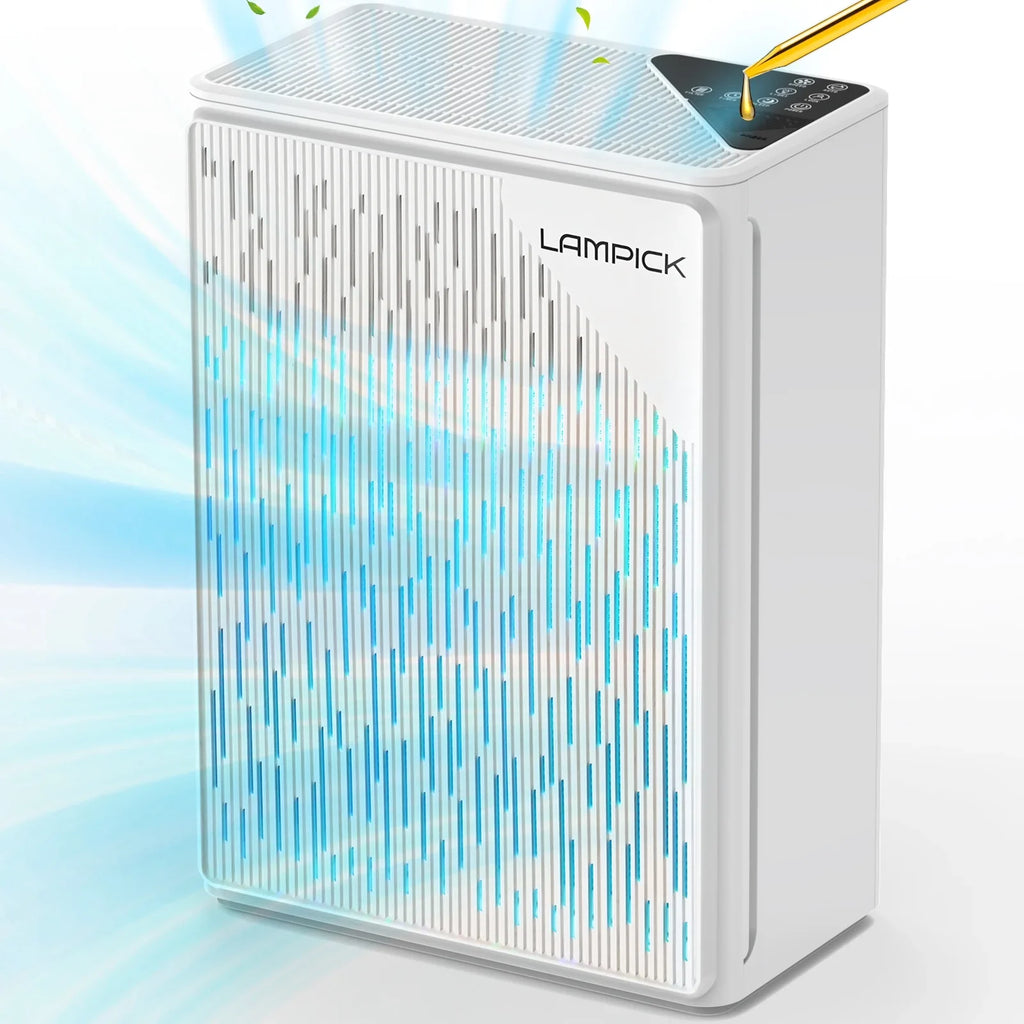 HEPA 99.97% 1076 LAMPICK up Pet Cleaner to Purifier Sq Filter, Air with ft, Remove Smoke Air Hair of