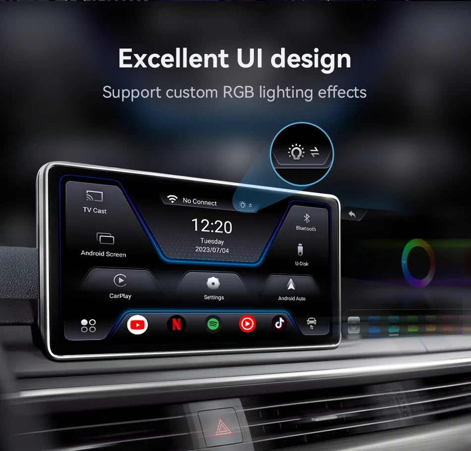 SIM/TF Wired 11, Wireless Netflix YouTube Auto Output，8 Android Magic Cars Carplay AI with Carplay Multimedia Core, Biniz Support Carplay Box HDMI Box Android Factory 2+16G with Video 4G Card,for Box