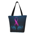 Shopping Pink Hands Holds Awareness Lukts Human Handbags Large Bag Two Bag Bag,Shoulder Ribbon Capacity Women'S Hobos Tote Are