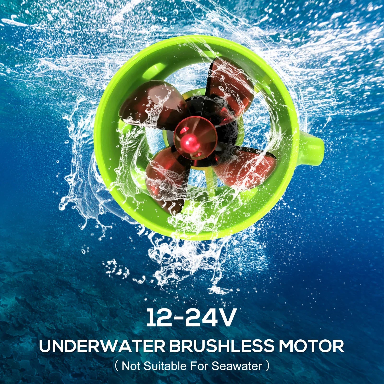 Nest 1000KV Clockwise Underwater OWSOO Drive Engine Motor Waterproof Brushless Ship Electric Bait Boat Motor for 4-Blade with 12-24V with Propellers