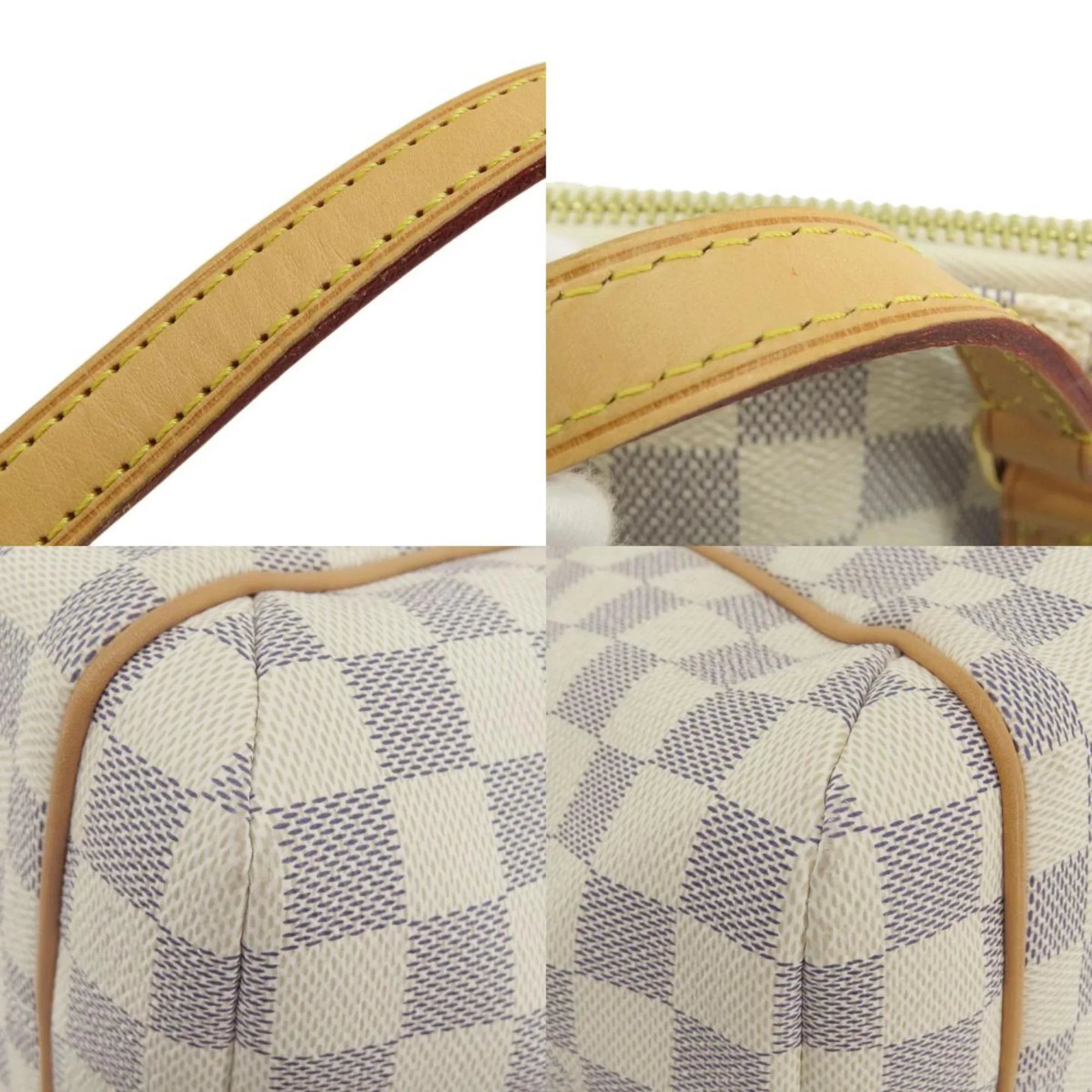 Damier (Good) Totally Azur Tote Vuitton N41280 Women's Bag Canvas Louis LOUIS Pre-Owned VUITTON PM