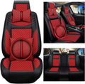 KABUQI Accessories Steering ci,same Guc Trucks, model Luxury Leather Full Covers and 5 for Pick-up Automotive Seat Wheel Cars Set Covers Pillows Included(Gray) high-end & SUV Cover Seat Fit Seat