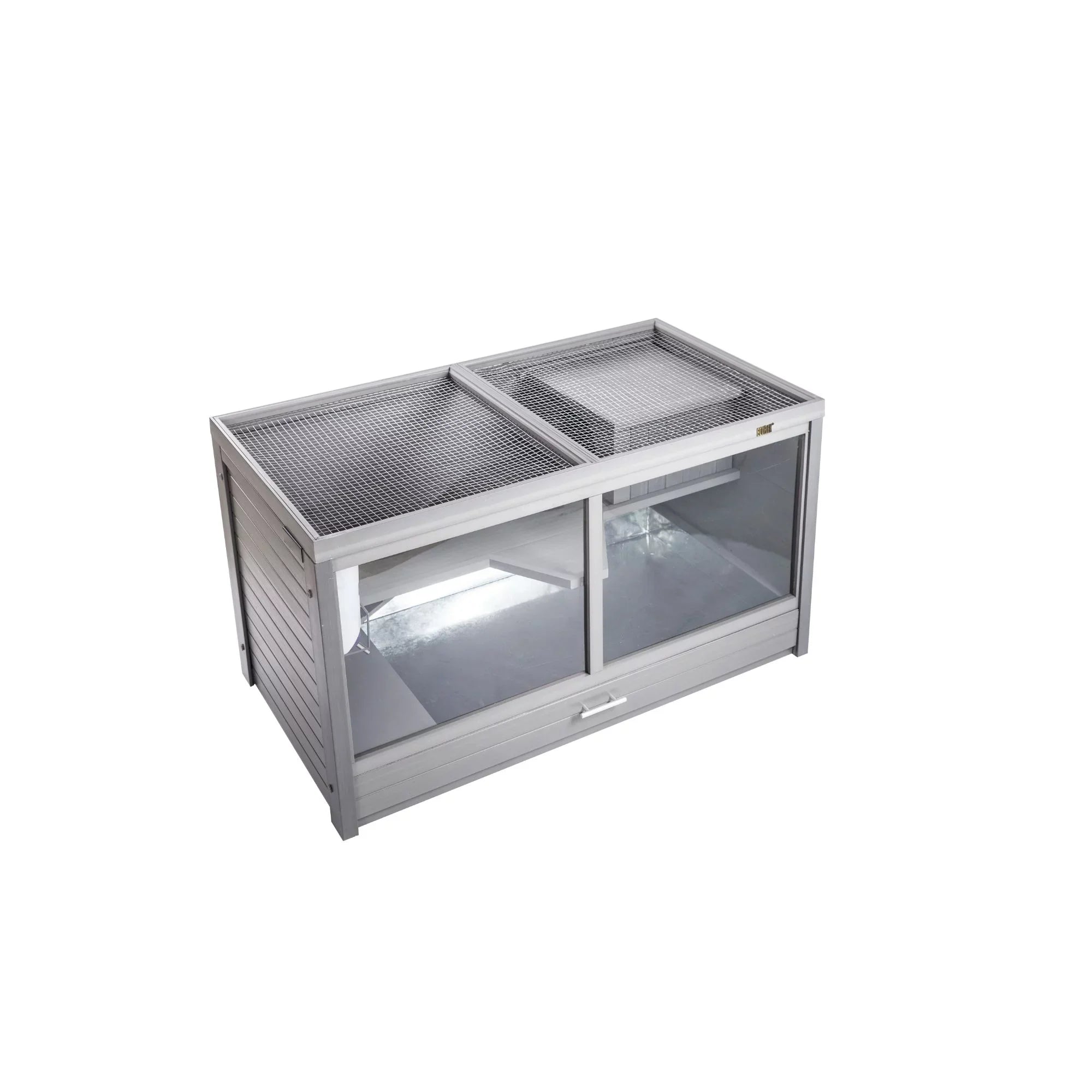 Jumbo Park Rabbit Grey Hutch ECOFLEX® Avenue Habitat-Nantucket Indoor