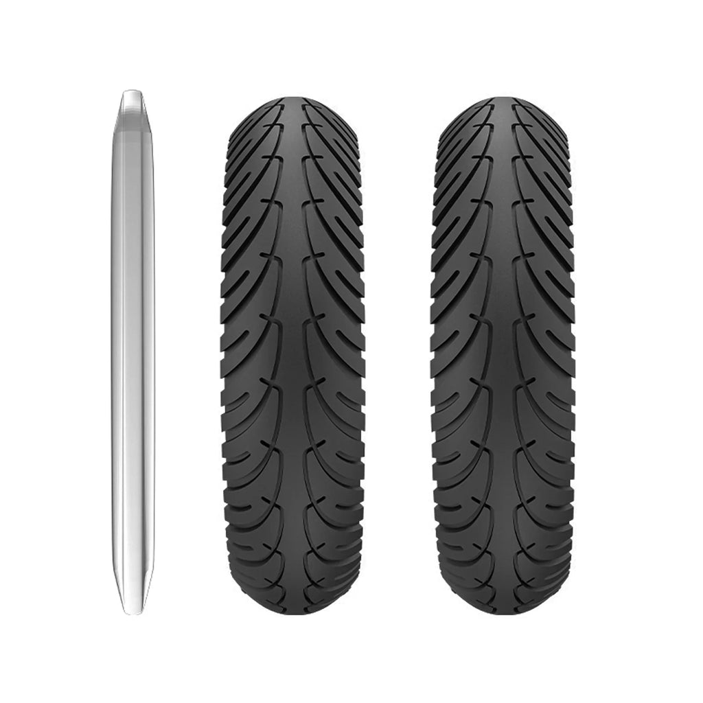 Set 8.5 Inch Riding Puncture Tyre Solid E Tool Tomshoo Mounting with Rubber M365 Tire proof for 2pcs