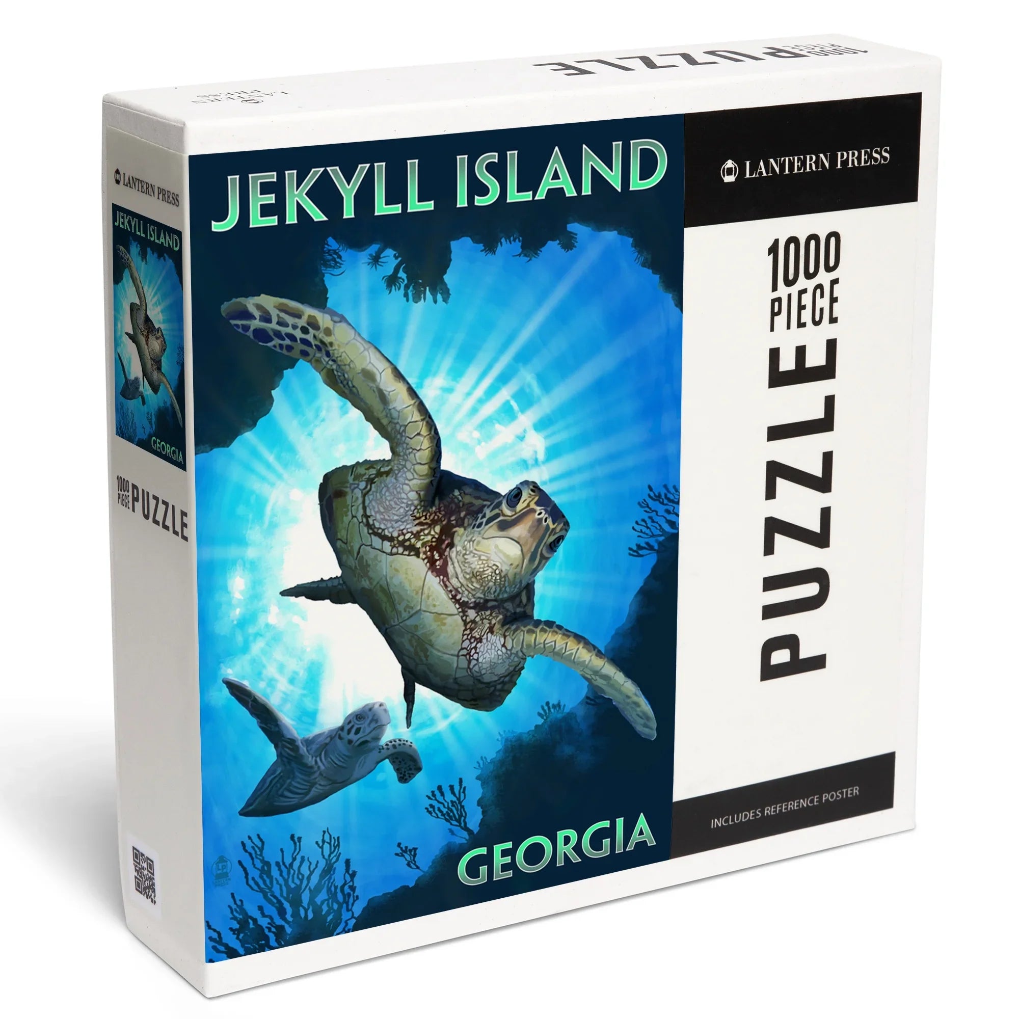 Puzzle, Turtle Jekyll Piece Island, Georgia, Diving Sea Jigsaw Press 1000 Lantern