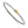 Shey mm with Bangle 6 Bracelet Citrine Couture Sterling QTC191 Silver Gold 14k Hinged