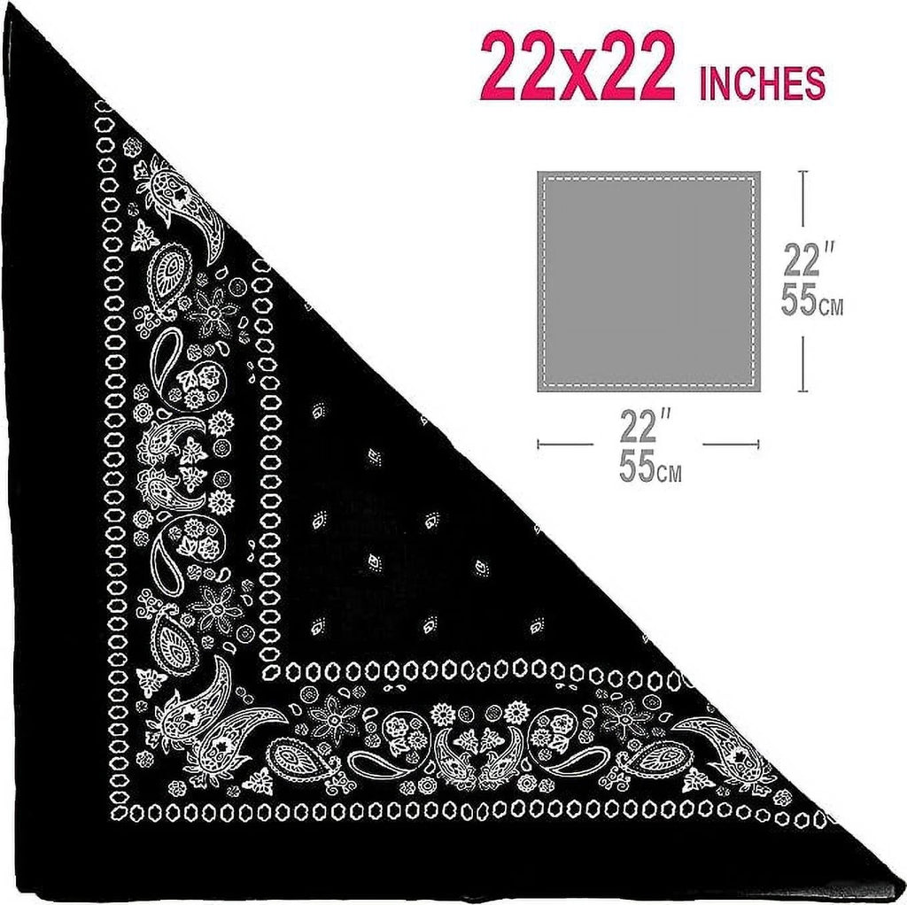 Men Bandana 100% and Women Cotton BASICO Bandanas for