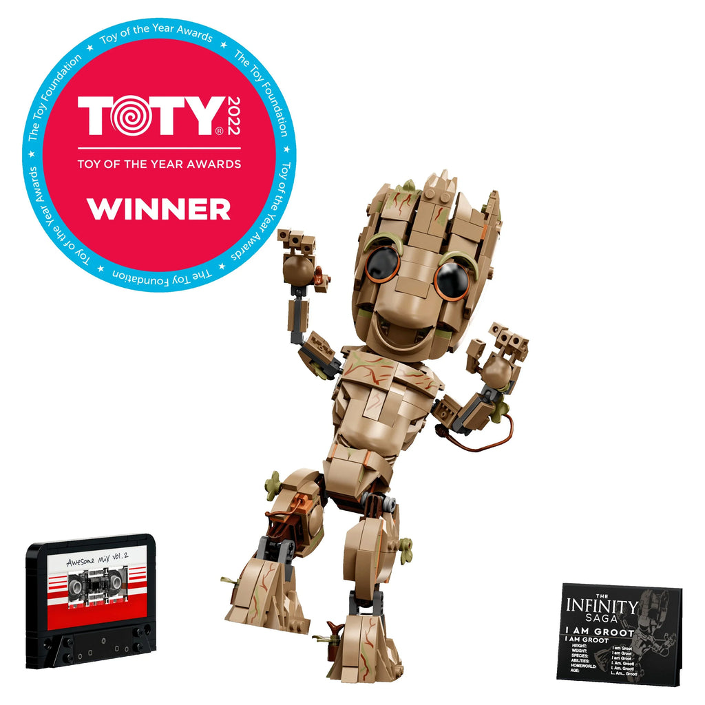 Guardians Groot Groot 76217 Collectable Idea Figure, of Baby am the I LEGO 2 Set, Toy, Gift Model Marvel Galaxy Buildable