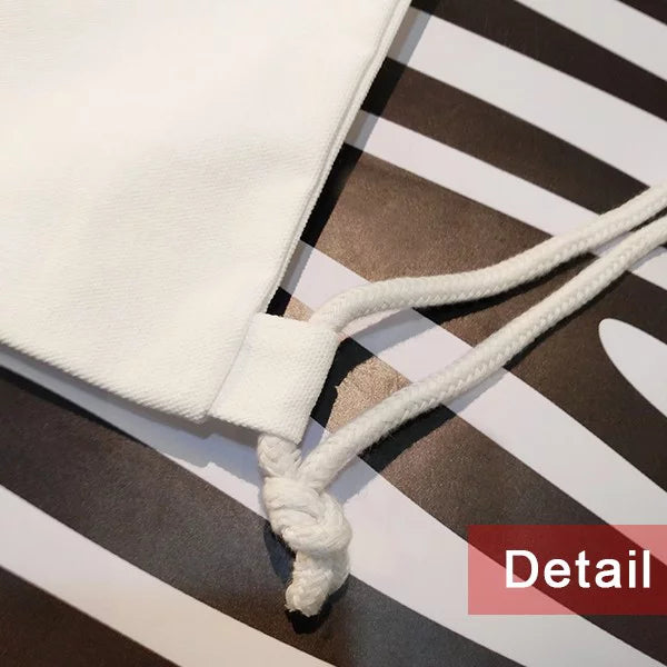 Language Mesh Culture Restaurant Shopping Drawstring Canvas Backpack Bag Sense Reusable Common English