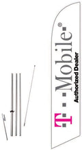 Cobb Spike Flag 15ft Ground Complete and Promo Authorized with T-Mobile Feather Dealer White Pole kit