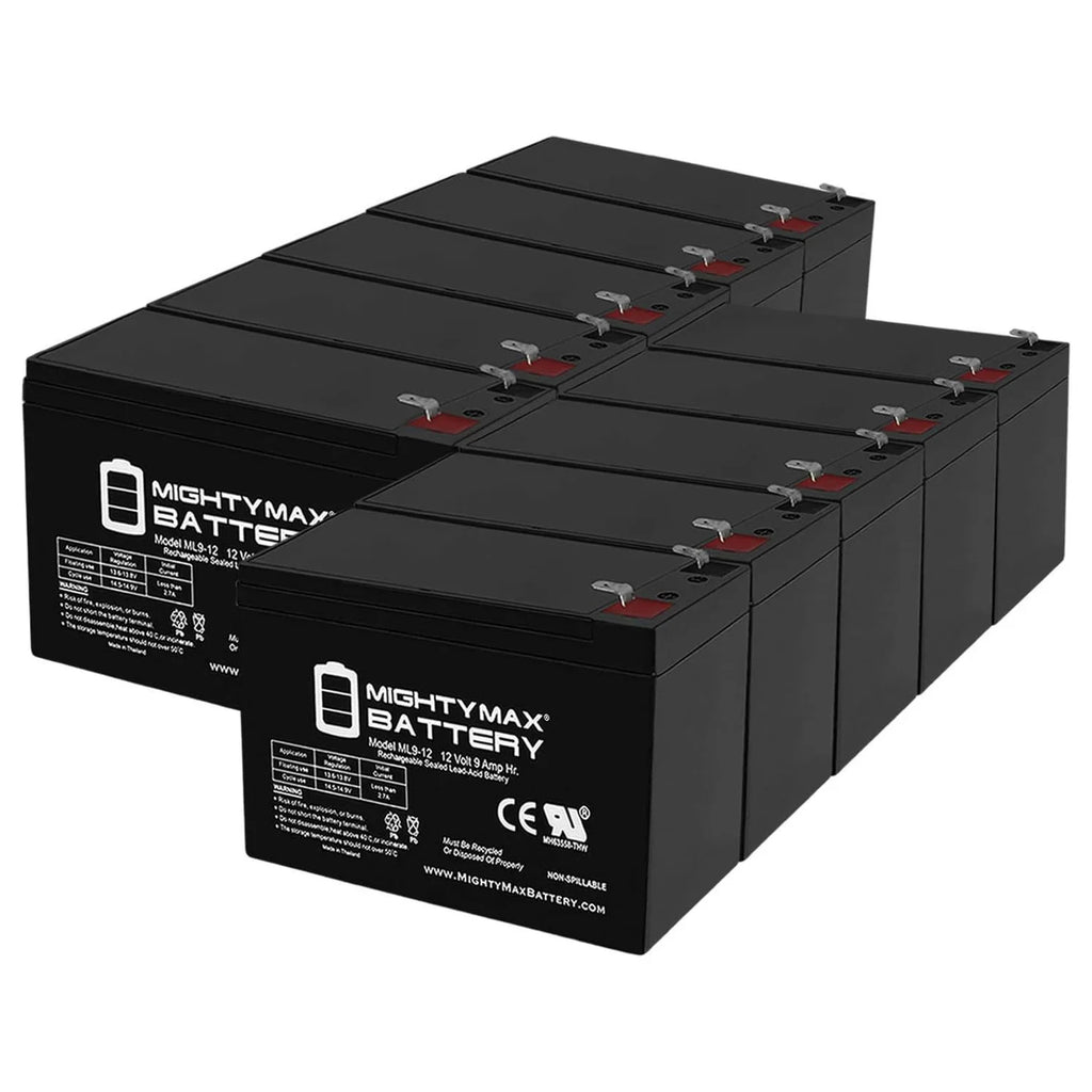 Pack 10 - 9Ah Battery Scooter Sea Replacement 12V ZS06 Sea Doo for