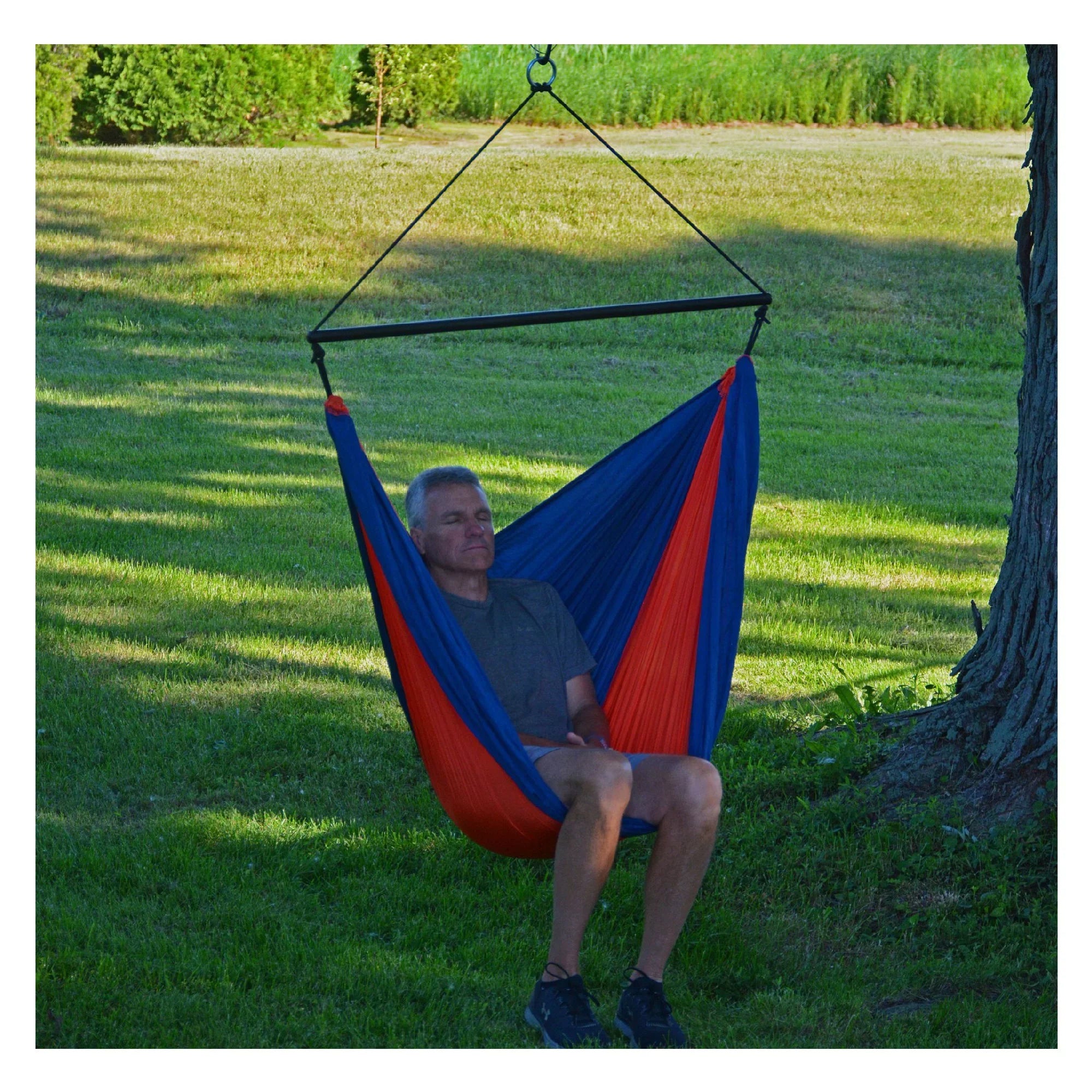 Polyester Chair The Hamptons Collection Traveler 60" Hammock Blue and Red