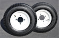 and C Trailer Tire White Antego Load 2-Pack Tire Wheel Rim Antego 480-8 Wheel 4 Lug on 4.80-8