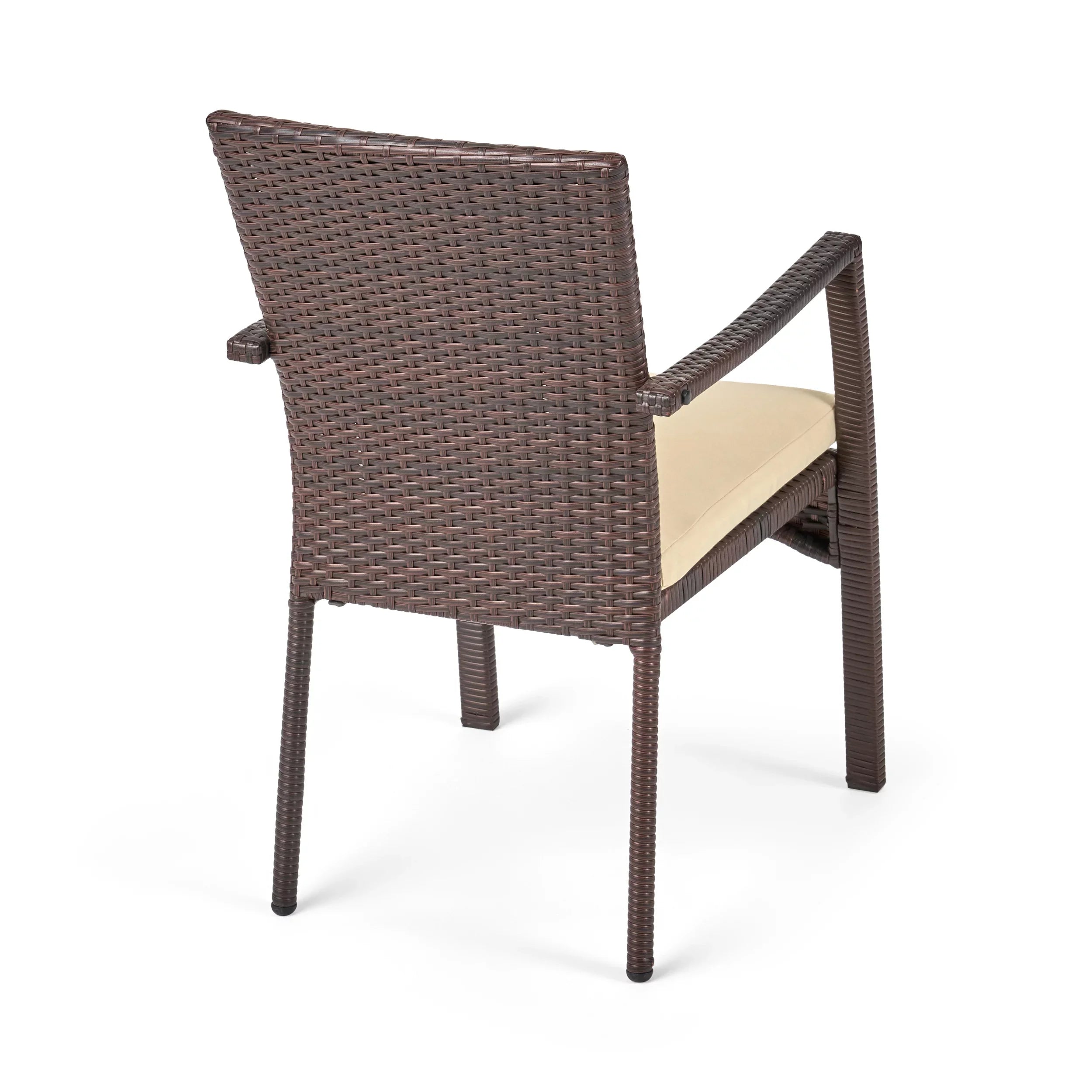 Expandable Maxwell Outdoor 8 Wood and Brown, Set, Cream Dining Seater Wicker