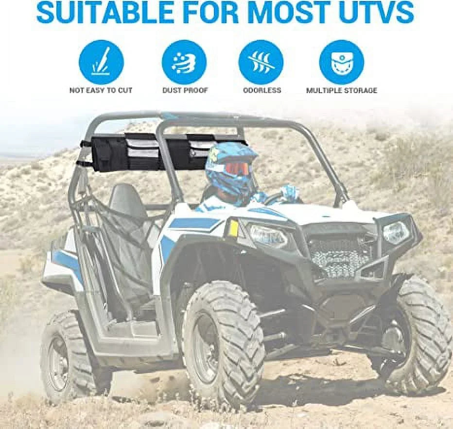 Tools and UTVs Most Gear Polaris, Size Organizer, Solution Rear Cage MICTUNING Roll Black Yamaha Bags, Storage UTV Bag Full Storage Cargo Kawasaki UTVs, for