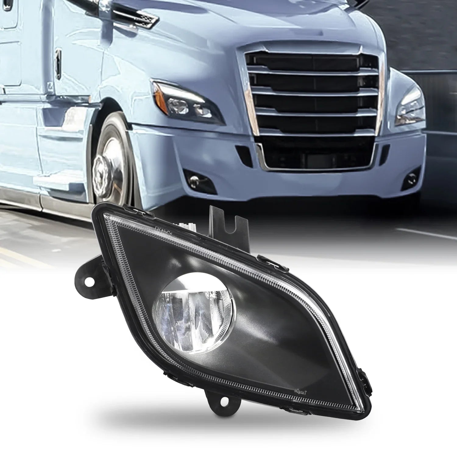Light Fit Lamp Black 2022 2020 Freightliner 126 Style Side Fog Passenger OE 2018 Class 8 - Truck Cascadia 2023 AKKON 2021 2019 LED