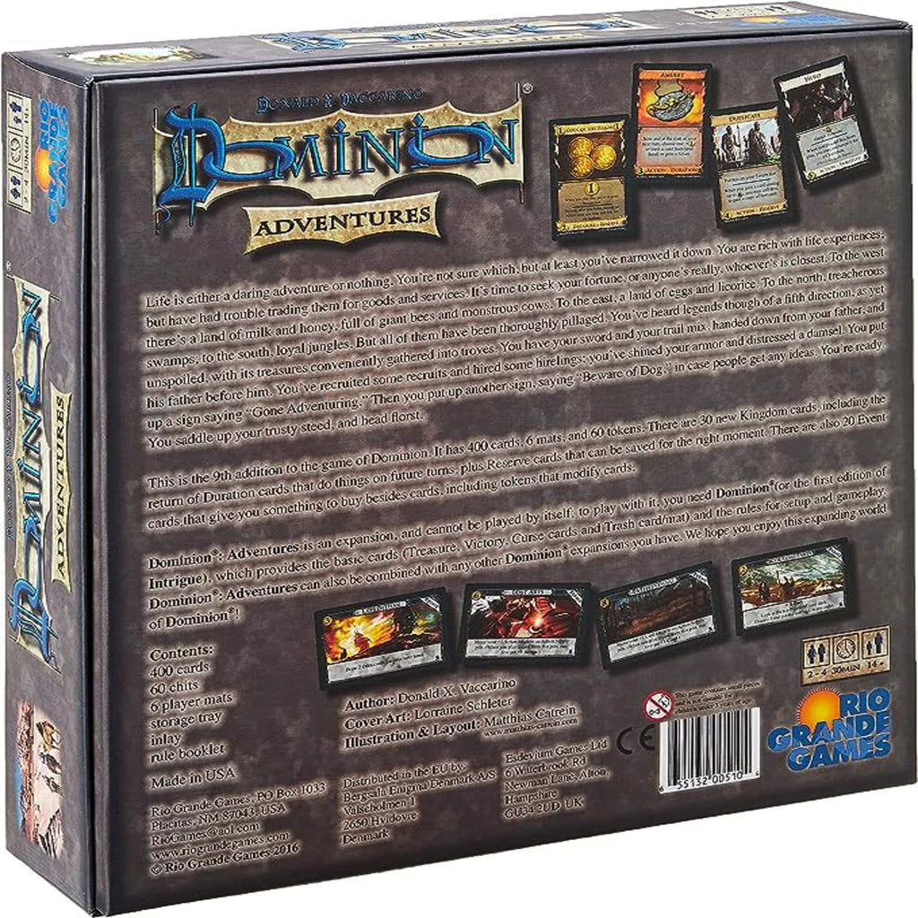 Games Rio Adventures Game Board Dominion: Grande