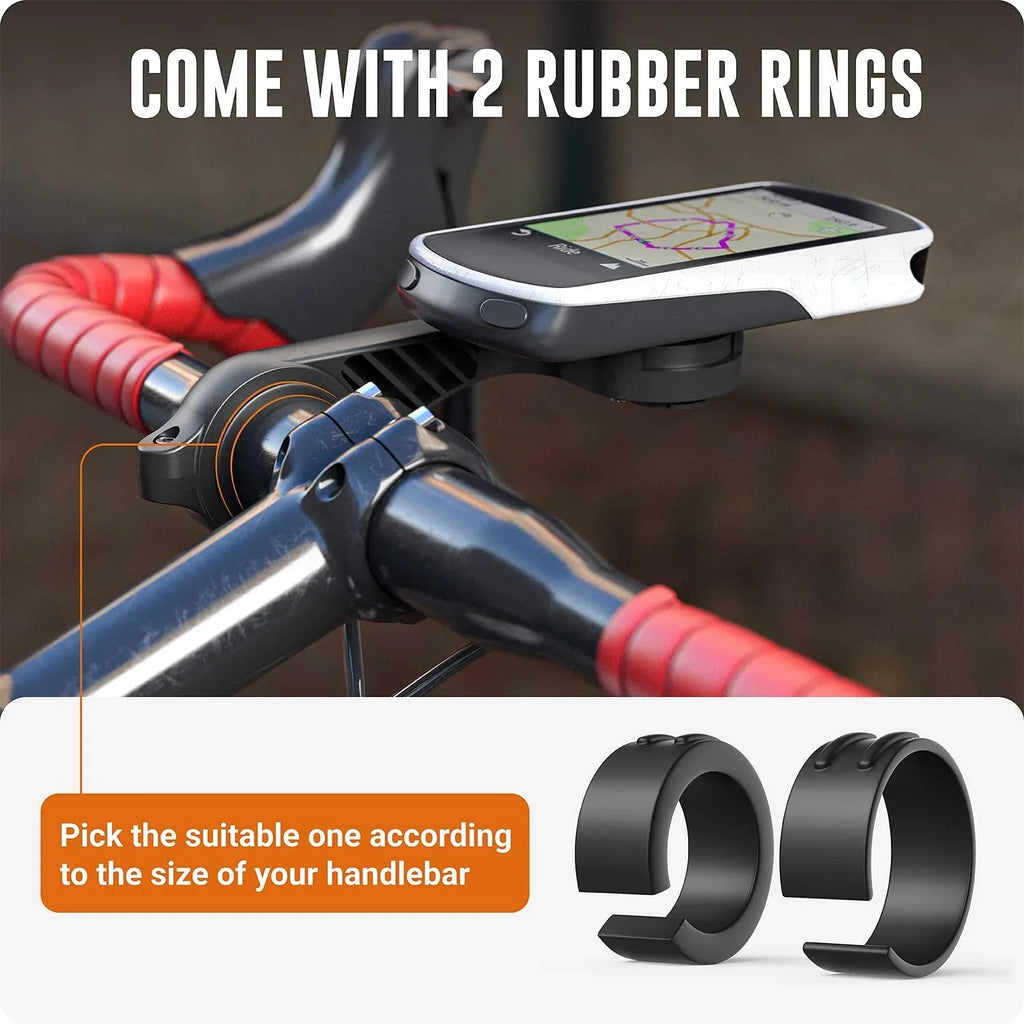 and Garmin with Adapter Flush Friction GPS Edge Mount Bike Quarter-Turn Front to Out Compatible Mount Flange