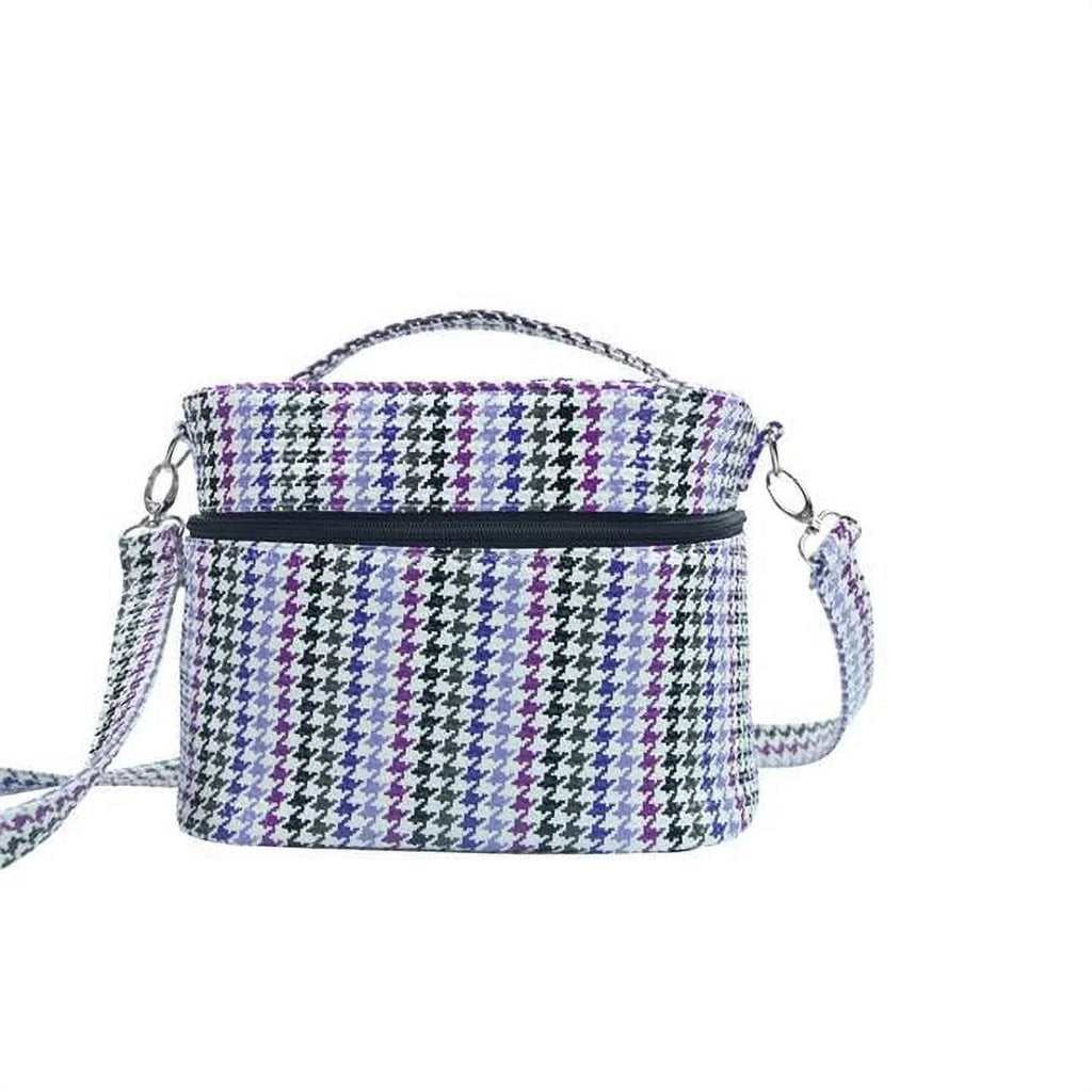 Insulated Gift Mojito-Four In Houndstooth Picnic Cosmetics Bag, 7220-HT One