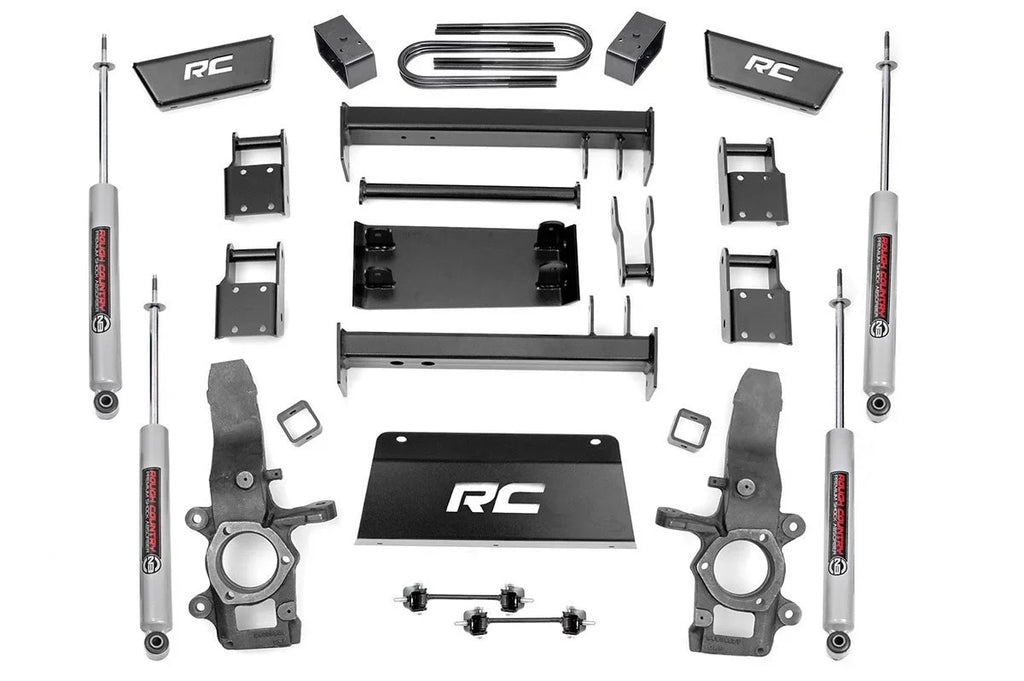 Suspension Lift | 476.20 F150 5" Knuckles | System (fits) Lifted Rough 4WD Shocks 1997-2003 N3 Kit Country |