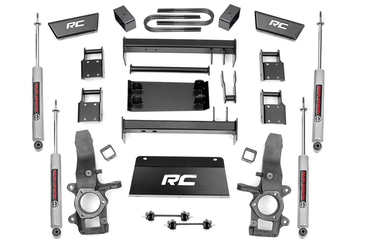 Suspension Lift | 476.20 F150 5" Knuckles | System (fits) Lifted Rough 4WD Shocks 1997-2003 N3 Kit Country |