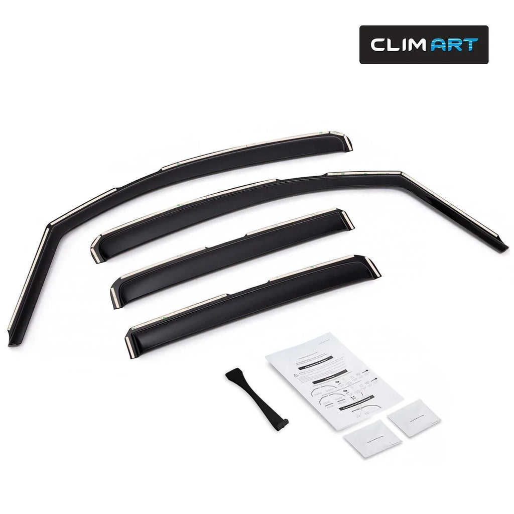 Rain - 4 Vent Incredibly Visors, for Vent CLIM Window Original Deflector, Window Durable pcs. 2013-2023, 613268 Buick Deflectors, in-Channel ART Guards Encore