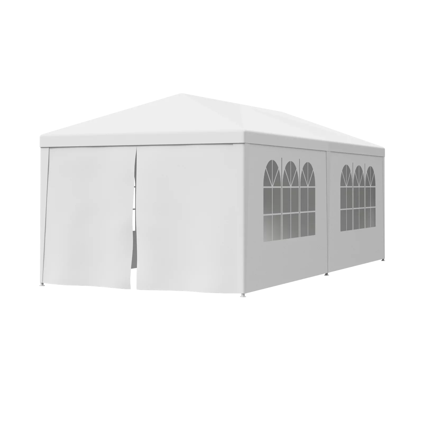 10'x20' Walls, Party Outdoor 8.00, White Canopies Event Side Tent Gazebo Zeny Pavilion 6 Wedding Canopy with