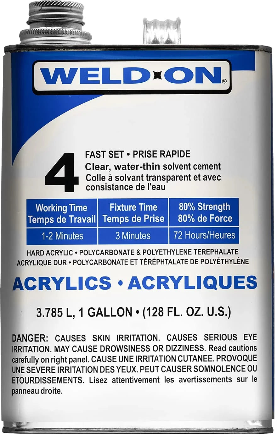 Weld-On SCIGRIP Adhesive, Weld-On Bottle and #4 Needle Gallon with Applicator