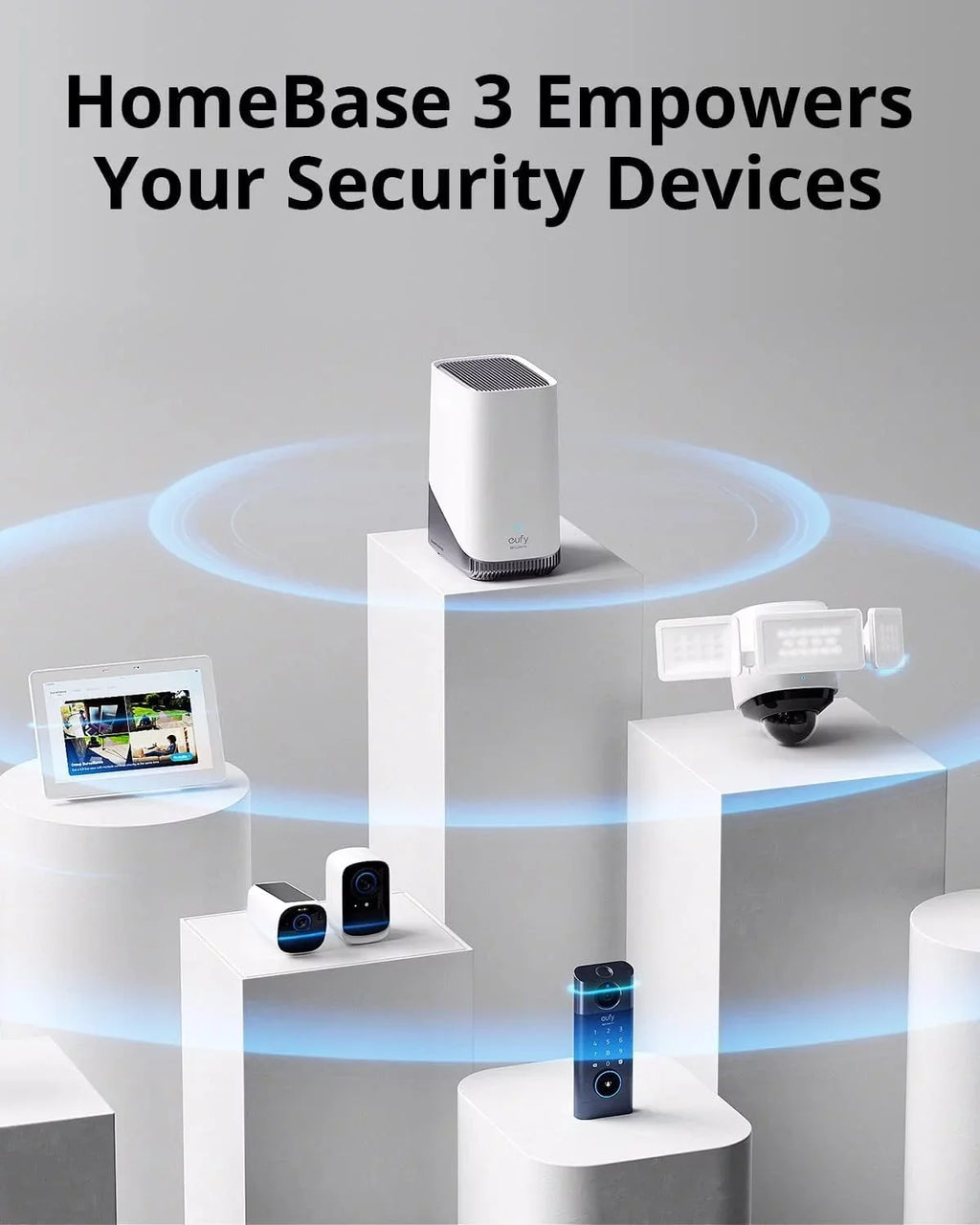 Wireless Camera, Battery 3) SoloCam S220, S380 Anker Camera, Solar HomeBase (HomeBase Security eufy camera, with 2K Camera, Outdoor