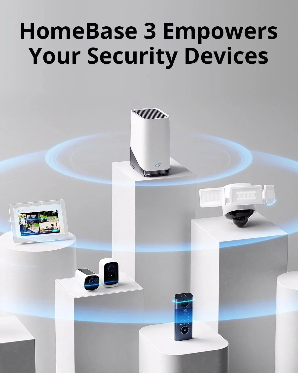 Wireless Camera, Battery 3) SoloCam S220, S380 Anker Camera, Solar HomeBase (HomeBase Security eufy camera, with 2K Camera, Outdoor