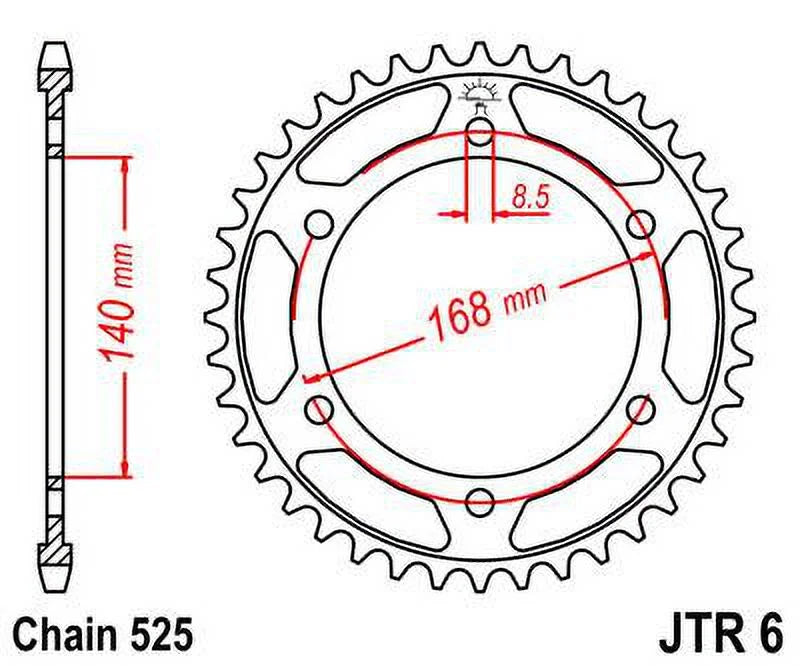 Kit 09-16 for BMW JT for Front F800 8.5mm bolts-K73 Sproket R-JTR6.47 Sprockets Rear &