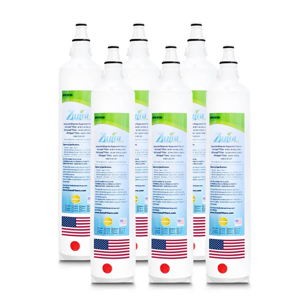 ZUMA Water Subzero® BI36RGSPH - Compatible Pack # , Brand U.S.A. Filters in , with , Made 6 - ZWFZ1-RF750 Model