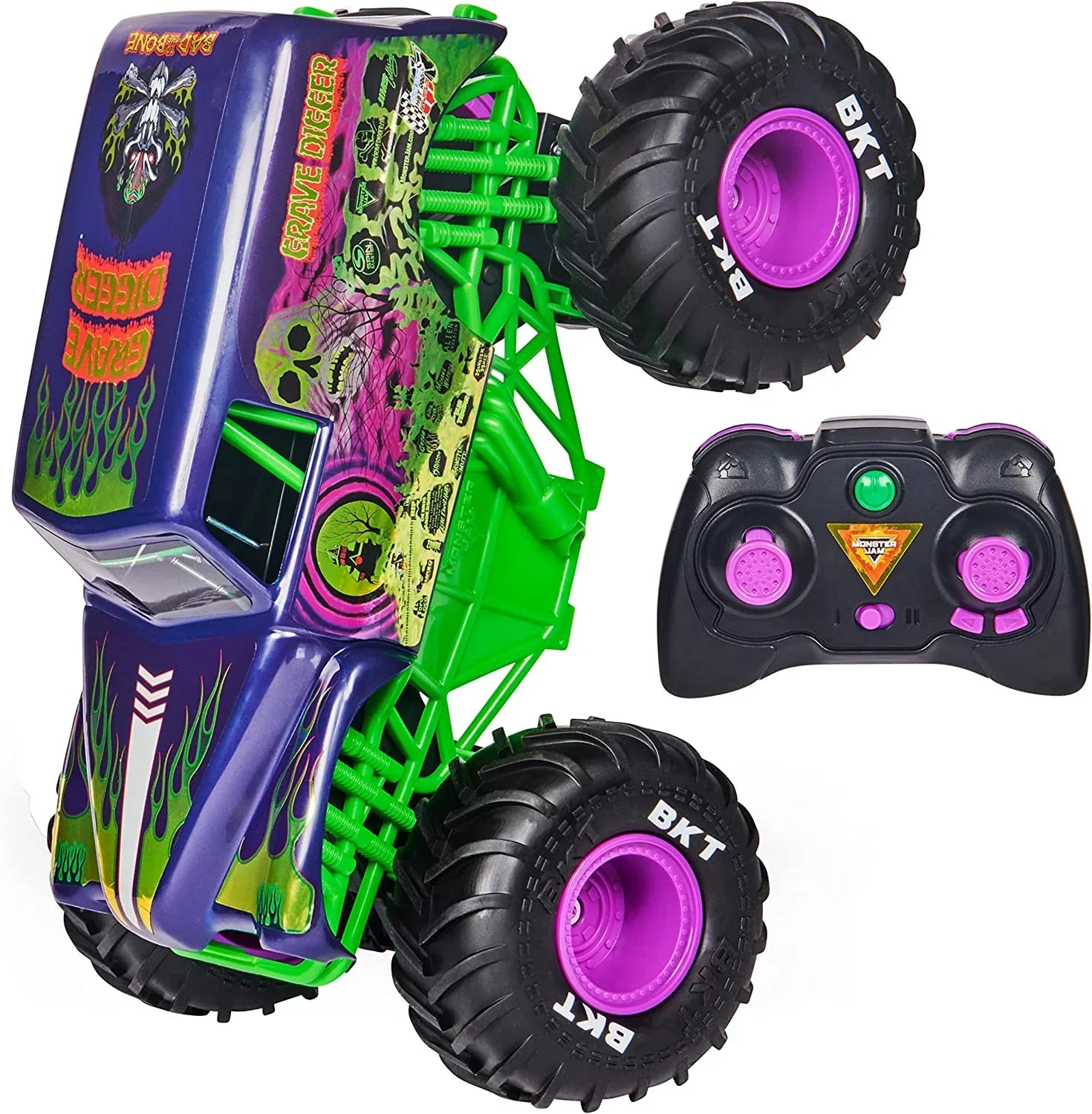 Adults, Car, Freestyle Monster Grave Monster Force, Kids for Remote Boys and 1:15 Official Toys Scale Jam, Control Digger Truck