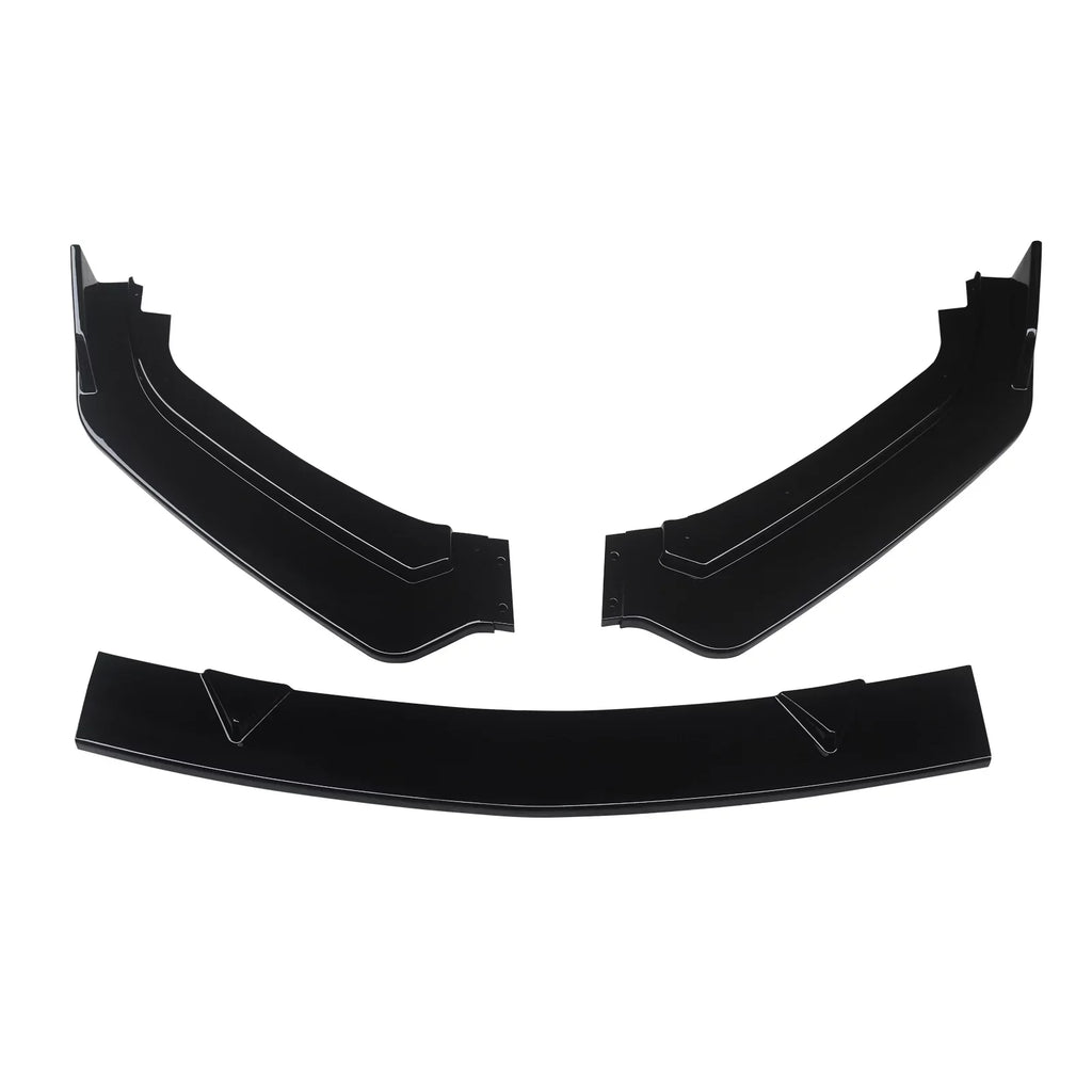 Lip Q60 Infiniti NINTE for Gloss Front 3PCS Bumper Black 2017-2023