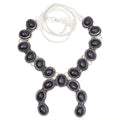 Ethnic Sunsitara Blue Jewelry Style 925 Gemstone Necklace Silver 18-20''