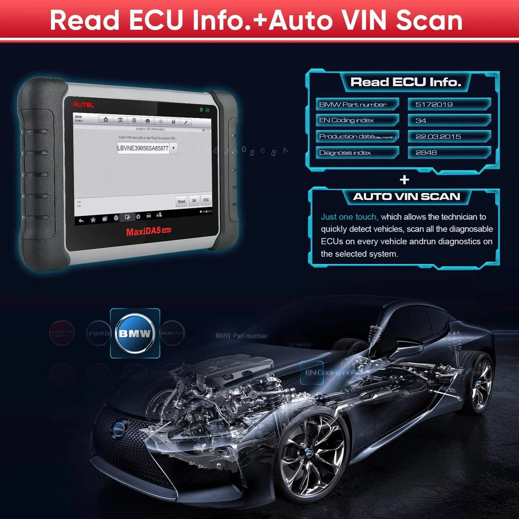 Scan of ECU Coding,ABS Auto Diagnostic Tool, DS808K MP808 DS708 Reset,Upgrade Scanner Bleed, Oil MaxiDAS Autel