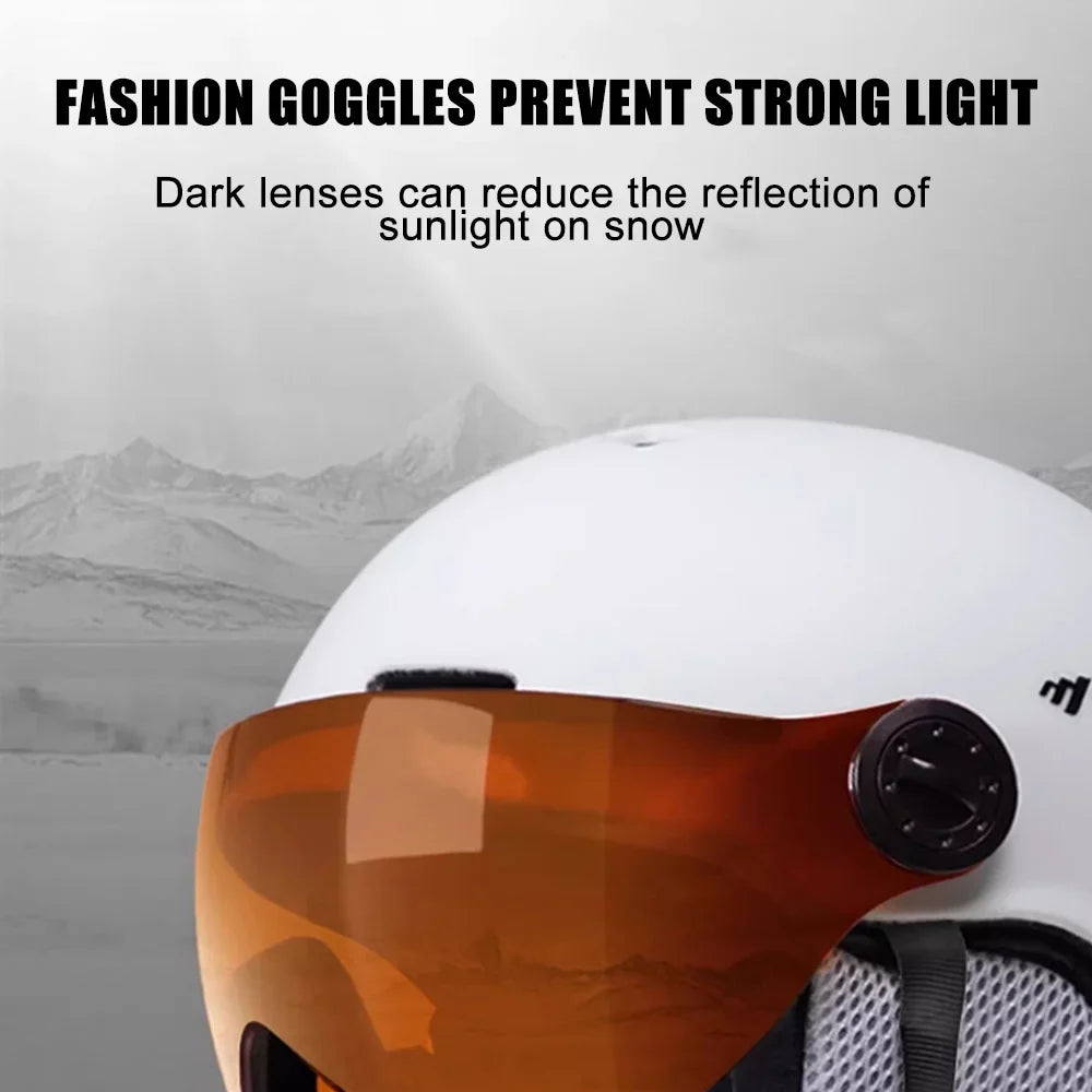 Skateboard Bike Helmets Skiing Windproof MOON Cycling Winter Motorcycle Adjustable Helmets Electric Women Safety Men Snowboard