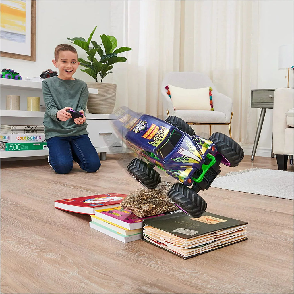 Adults, Car, Freestyle Monster Grave Monster Force, Kids for Remote Boys and 1:15 Official Toys Scale Jam, Control Digger Truck
