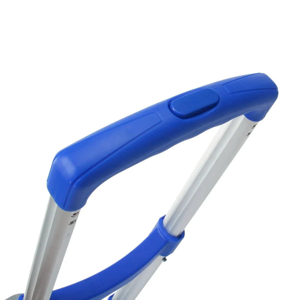 Cart with Heavy-Duty Hand Dolly, and Aluminum 165 Truck Handle Truck, Folding QEEK Folding Hand Trolley Rubber Portable Telescoping and Blue Capacity Luggage Hand Wheels, Cart, lb