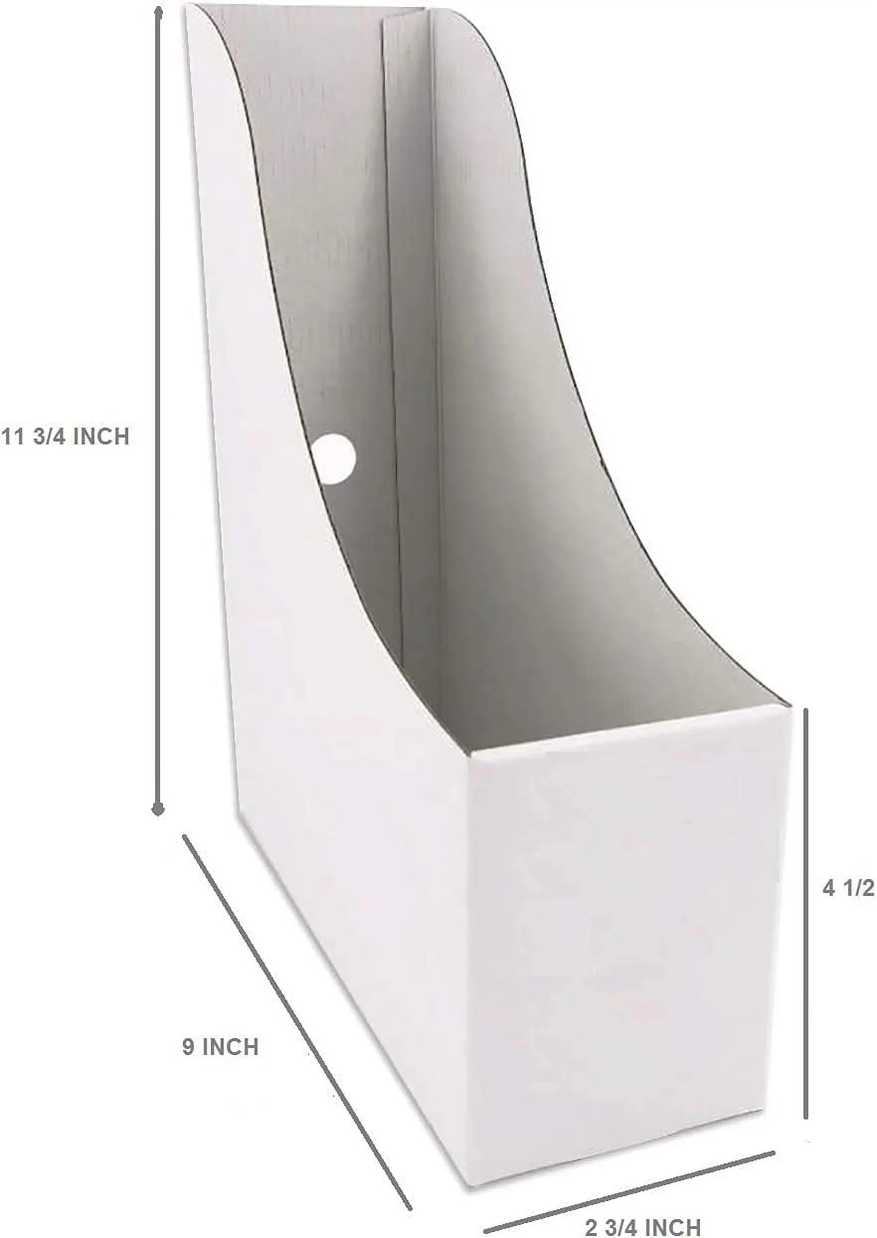 Storage Holder-Folder Cardboard Organizer,Document Box Magazine White (24) File Organizer,Magazine Magazine Holder Holder,Magazine