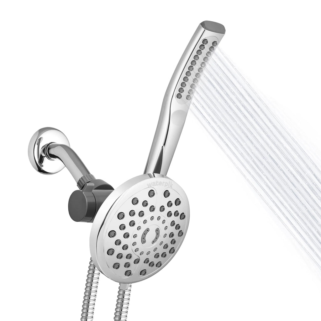 Shower Waterpik Chrome, Spa Massage, Combo with PowerWand XIB-633E-SBX-183ME PowerPulse