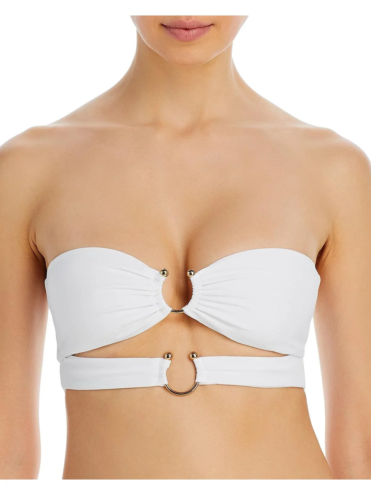 Eva Bikini Swim Nylon JADE top Solid Womens Swim Top